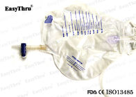 Ιατρική αποχέτευση μίας χρήσης σακούλα ούρων PVC 2000ml με βαλβίδα αντιεστροφής